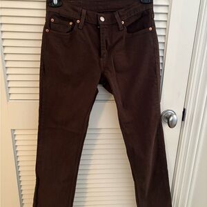 Levi 511 Brown Denim Jeans